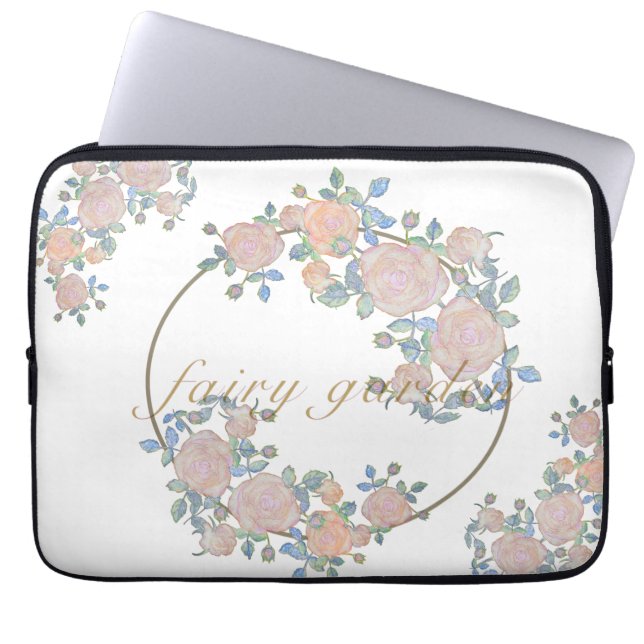 Capa Para Notebook Modelo elegante de rosa (Frente)