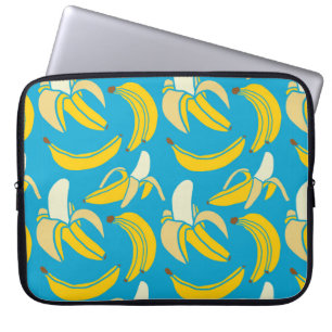 Capa Para Notebook modelo sem costura de banana tropical fruta fresca