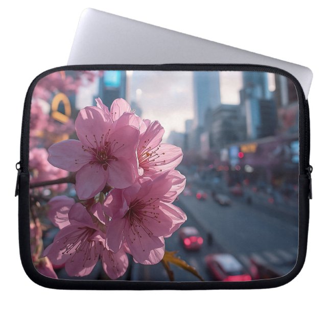 Capa Para Notebook Modern Cherry Blossom 10' (Frente)