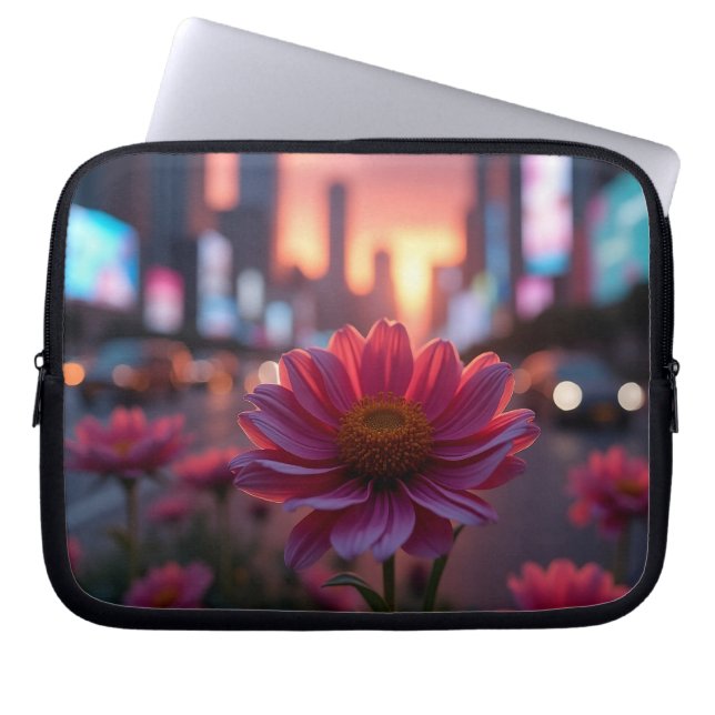 Capa Para Notebook Modern Dusk Daisies 10' (Frente)