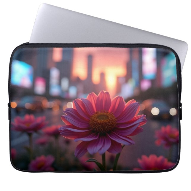 Capa Para Notebook Modern Dusk Daisies 13' (Frente)