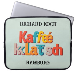 Capa Para Notebook Modern Kaffeeklatsch German Heritage Custom 