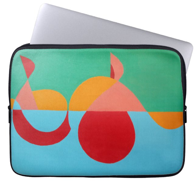 Capa Para Notebook Modern Music Art Treble Clef Laptop Sleeve (Frente)
