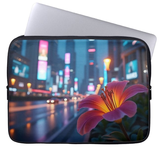 Capa Para Notebook Modern Neon Bloom 13' (Frente)