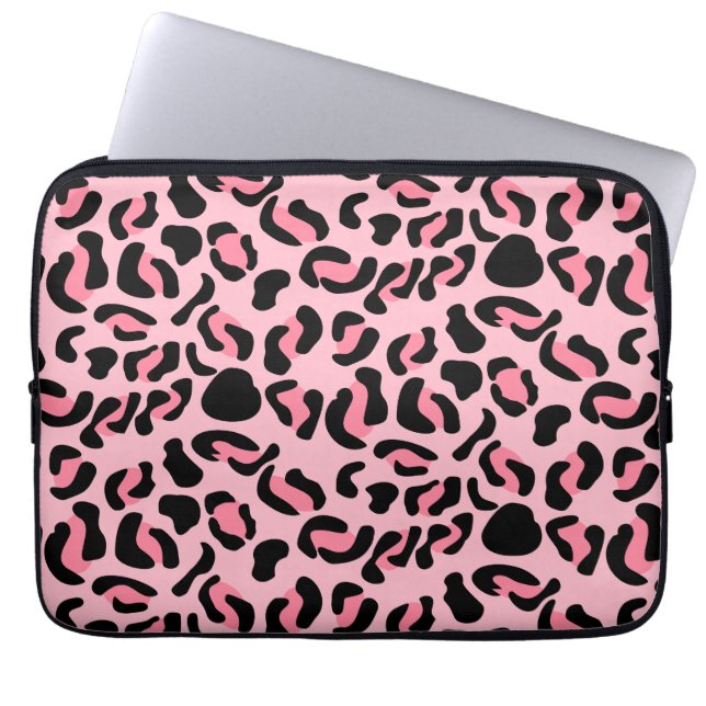 Capa Para Notebook Modern Pink Leopard Pattern Animal (Frente)