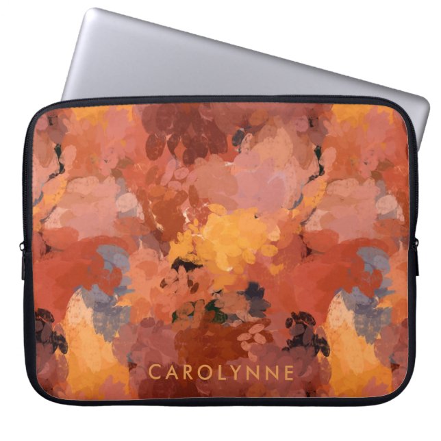 Capa Para Notebook Modern Trendy Terracotta Rust Orange (Frente)