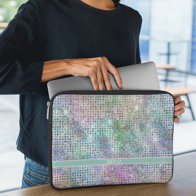 Capa Para Notebook Moderno Rainbow Sparkles (Criador carregado)