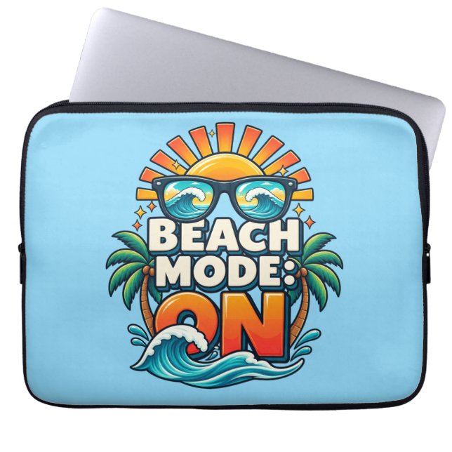 Capa Para Notebook Modo Praia: Pronto (Frente)