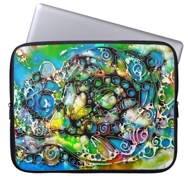 Capa Para Notebook Modos de Vida - Arte Neurográfica 7 (Frente)