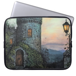 CAPA PARA NOTEBOOK MÓDY FOGGY IRISH CASTLE SCENE