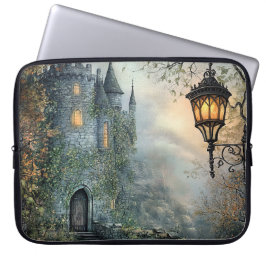 CAPA PARA NOTEBOOK MÓDY FOGGY IRISH CASTLE SCENE
