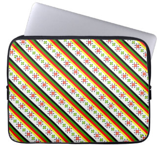 Capa Para Notebook Moldura de placa de licença com padrão folclórico 