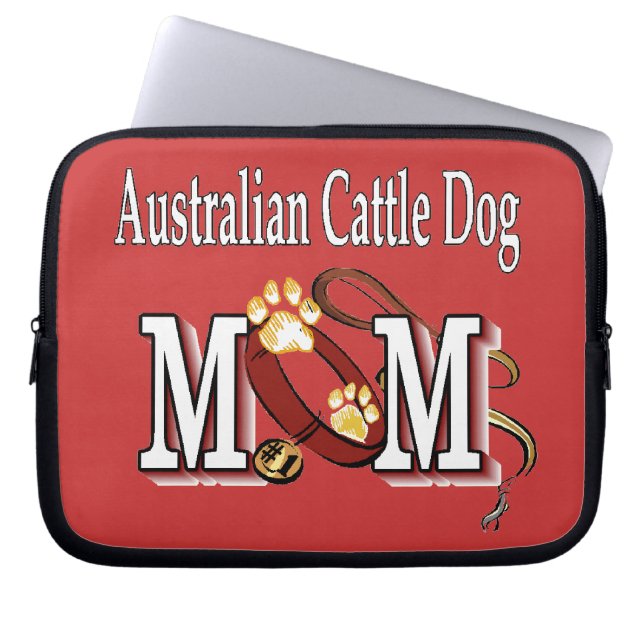Capa Para Notebook MOM de Cães de Bovinos Australiano (Frente)