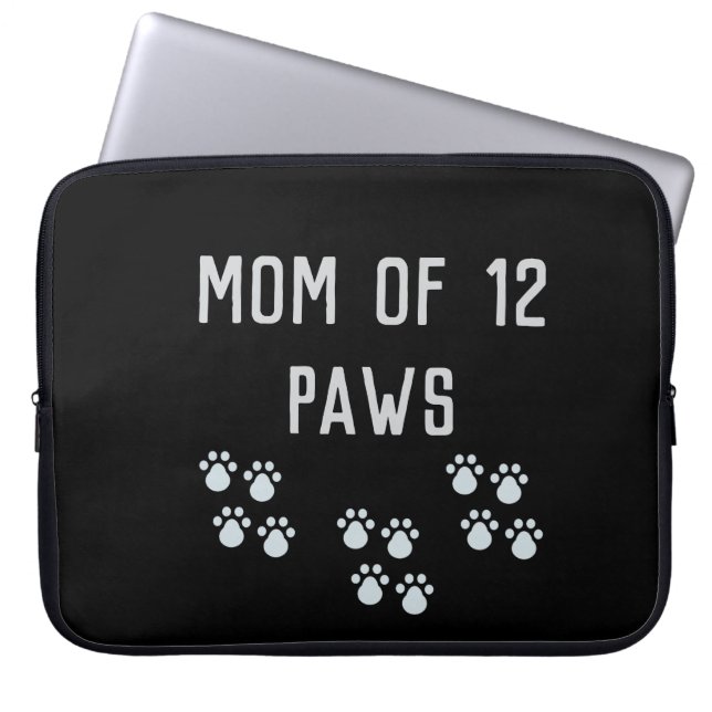 Capa Para Notebook Mom of 12 paws (Frente)