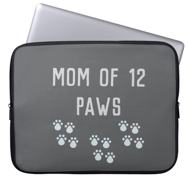 Capa Para Notebook Mom of 12 paws (Frente)