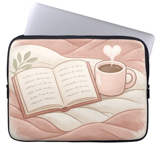 Capa Para Notebook Momento Aconchegante de Leitura - Design para Aman (Frente)