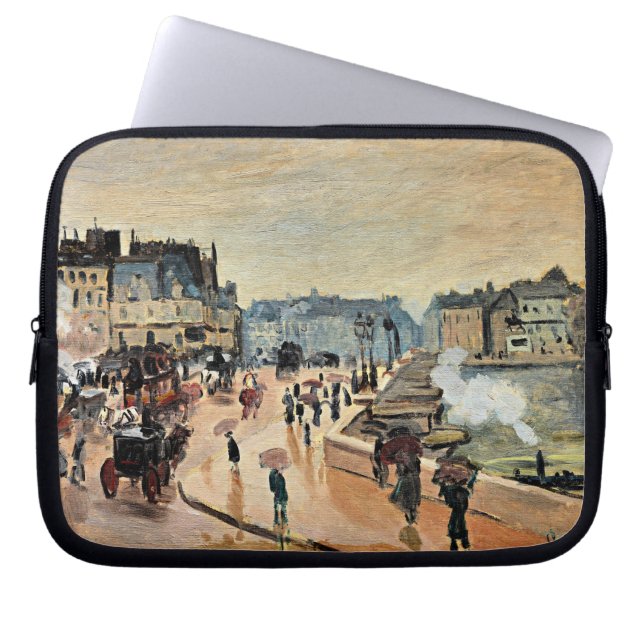 Capa Para Notebook Monet - Le Pont Neuf, Impressionista (Frente)
