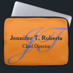 Capa Para Notebook Monograma da cinza da Tendência Moderna<br><div class="desc">Design de monograma profissional. Escolha entre vários designs,  tipos e fontes diferentes.</div>