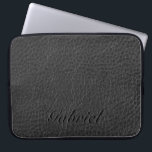 Capa Para Notebook Monograma de aparência do Couro de Raposa Vestida<br><div class="desc">Peles de raposa vestidas elegantes parecem-se com monograma personalizável e opcional. Disponível em muitos produtos e que pode ser solicitado em qualquer produto oferecido pela Zazzle.</div>