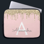 Capa Para Notebook Monograma de brilho brilhante Dourado cor-de-rosa<br><div class="desc">Esmague a tinta e a tinta Dourada,  deixando o minúsculo monograma elegante e moderno e elegante. Esse caso pode ser personalizado para incluir seu nome inicial e próprio.</div>