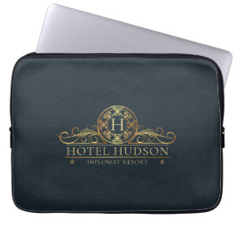 Capa Para Notebook Monograma de marca do Hotel Luxury
