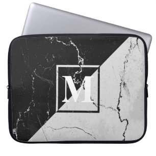 Capa Para Notebook Monograma de mármore