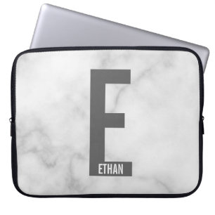 Capa Para Notebook Monograma e Nome Personalizados Modernos e Destaca