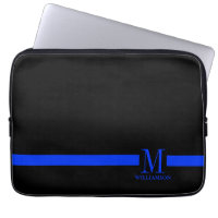 Monograma fino do costume de Blue Line