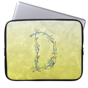 CAPA PARA NOTEBOOK MONOGRAMA FLORAL D