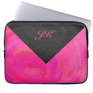 Capa Para Notebook Monograma Paixão Rosa