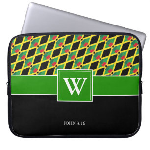 Capa Para Notebook Monograma personalizado do JAMAICA GHANA
