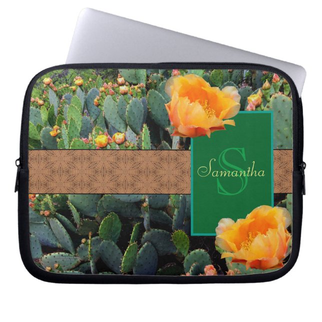 Capa Para Notebook Monograma Personalizado Laranja Pera-Pera-Pera-Per (Frente)
