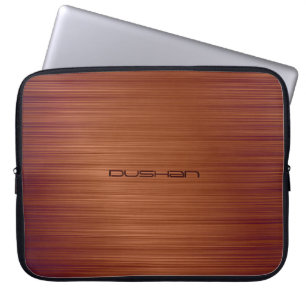 Capa Para Notebook Monograma Personalizável por Padrão de Metal Bruta