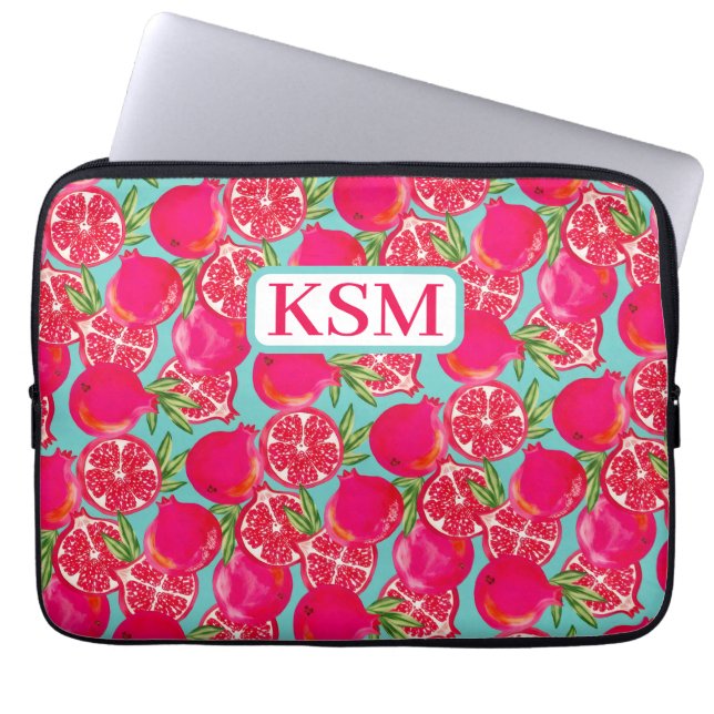 Capa Para Notebook Monograma Pintado de Pomegranato (Frente)