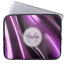 Monograma preto abstrato púrpura