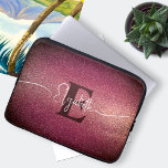 Capa Para Notebook Monograma Vinho Vermelho Glama Girassol<br><div class="desc">Incêndio no mundo glamouroso da moda e personalização com nossa Bolsa de laptop de Glam Girly Glitter Monograma Vinho Vermelho! Esta bolsa de laptop impressionante apresenta uma cor vermelha rica em vinho, acentuada com brilho brilhante, acrescentando um toque de encanto irresistível. O palco central está reservado para seu nome e...</div>