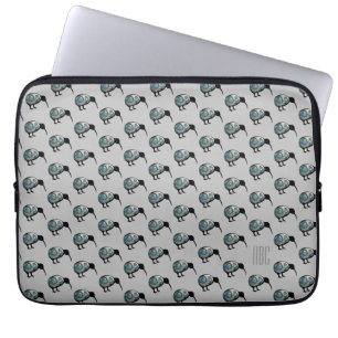 CAPA PARA NOTEBOOK MONONGRAM NEW ZEALAND PAUA KIWI PADRÃO DE AVES