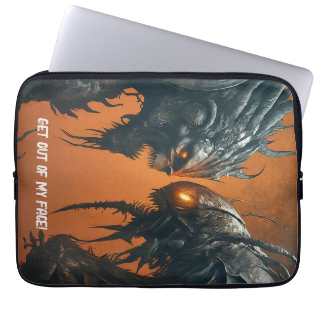 Capa Para Notebook Monster Irritado Face-Off (Frente)