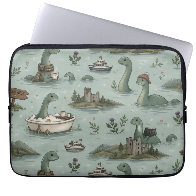 Capa Para Notebook Monstro do Lago Ness (Frente)
