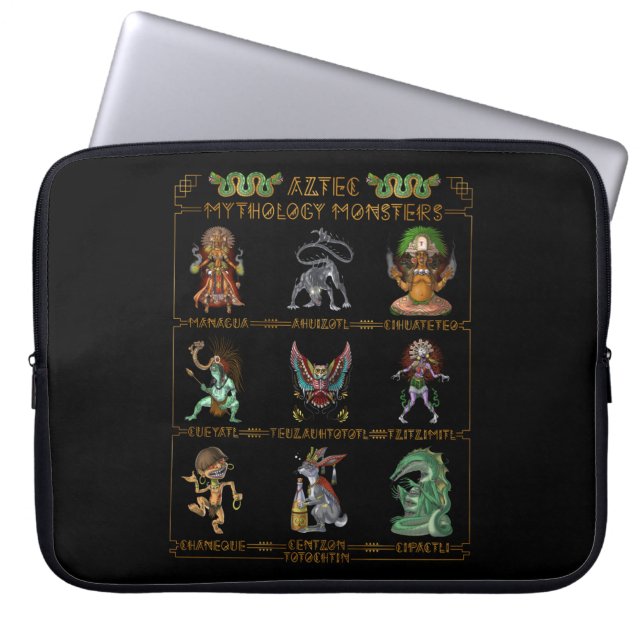 Capa Para Notebook Monstros de mitologia asteca (Frente)