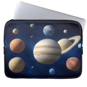 Capa Para Notebook Montagem do sistema solar