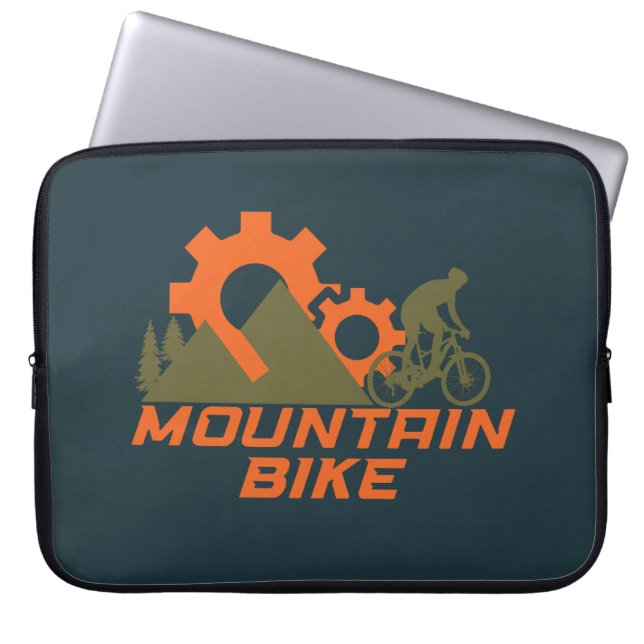 Capa Para Notebook Montanha de bicicleta de montanha (Frente)