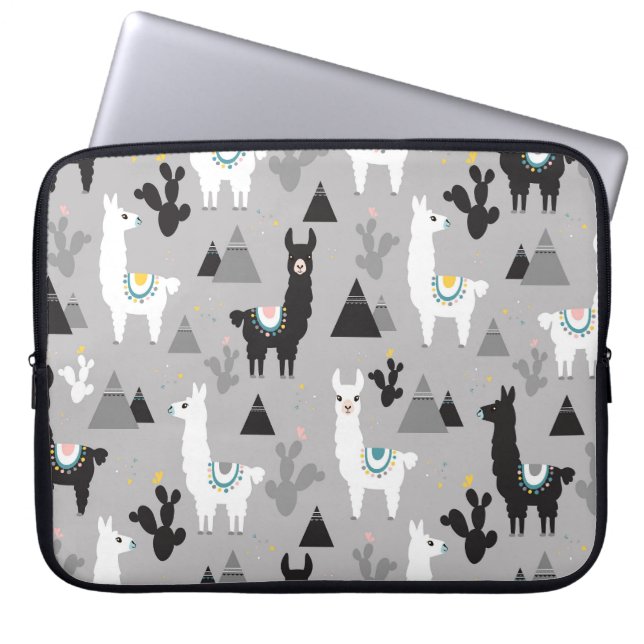 Capa Para Notebook Montanhas de lama cactus, padrão perfeito. (Frente)