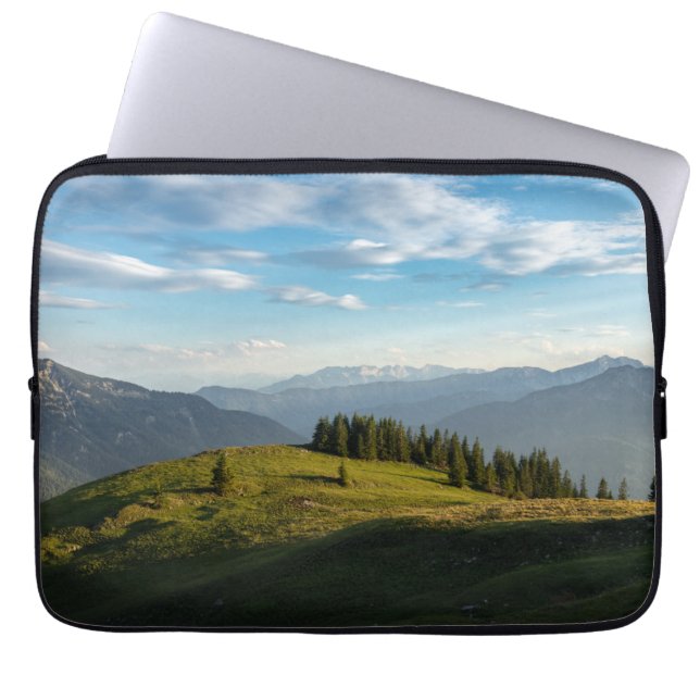Capa Para Notebook Montanhas | Lago Spitzingsee, Alpes Suíços (Frente)