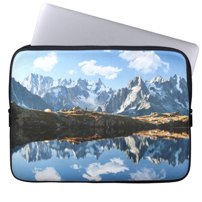 Capa Para Notebook Montanhas | Mont Blanc Massif, França (Frente)