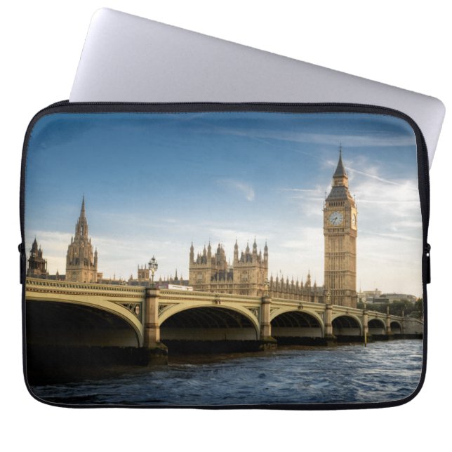 Capa Para Notebook Monumentos | Big Ben, Londres Inglaterra (Frente)