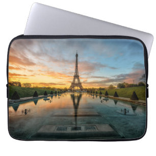 Capa Para Notebook Monumentos   Torre Eiffel Sunrise