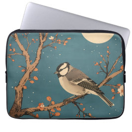 Capa Para Notebook Moonlit Bird Blossom - Housse pour ordinateur