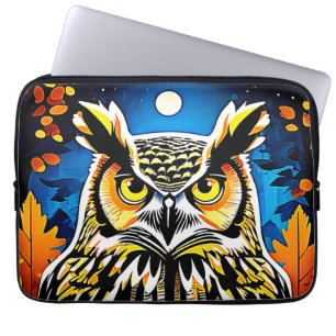 Capa Para Notebook Moonlit Owl Gaze