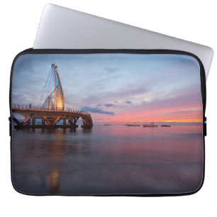 Capa Para Notebook Moonrise e por do sol